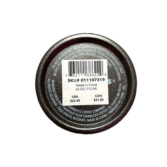 Starbucks Gray Steel Tumbler 24 Fl. Oz. Brand New (Minor Flaw) - Picture 5 of 6